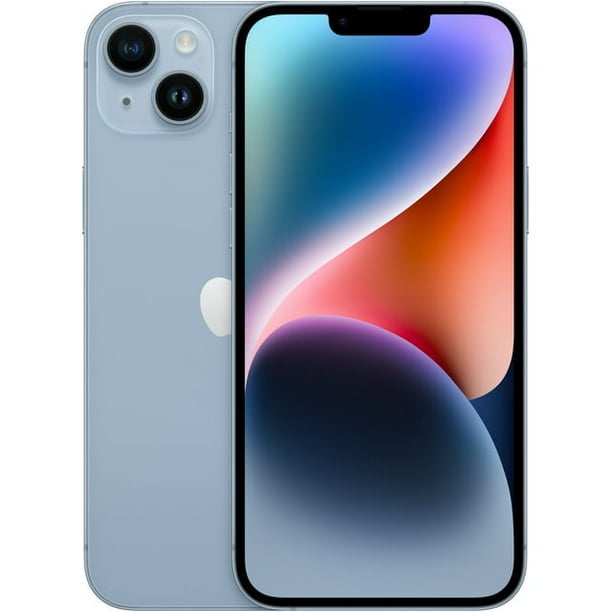 Apple iPhone 14 Plus Remis à Neuf Entièrement Déverrouillé Bleu 128 Go en excellent État. Doté d'Un Écran Super Retina XDR de 6,7 Pouces, d'Un Système de Caméra Avancé pour des Photos Améliorées en Faible Luminosité, et du mode Cinématique 4K Dolby Vision. Comprend un mode Action pour des Vidéos Stables, une Puce A15 Bionic avec GPU à 5 Cœurs pour des Performances Rapides, et une Connectivité 5G Ultra-Rapide. Offre une Autonomie d'Une Journée avec jusqu'à 26 Heures de Lecture de Vidé