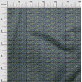 thumbnail image 2 of oneOone Georgette Viscose Fabric Leaves & Floral Block Printed Craft Fabric BTY 42 Inch Wide, 2 of 5