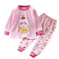 thumbnail image 1 of Pisexur Tenue d'Automne pour Bébé Fille Garçon, Ensemble de Pyjama pour Tout-Petits Garçons Filles, Mode Décontractée, Floral, Col Rond, Manches Longues, Chandail à Enfiler et Pantalon, Tenue de Nuit, Ensemble 2 Pcs pour Enfants, 3 Mois à 6 Ans, 1 of 3