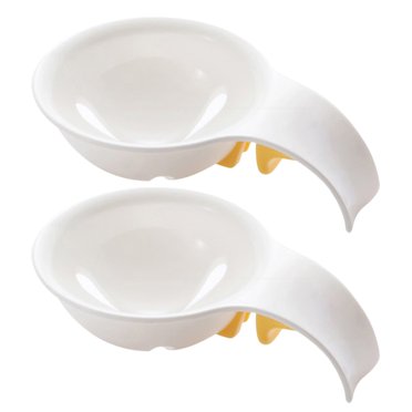 Shisuyan 2pcs Egg Yolk White Separator Reusable Egg Divider Kitchen Cooking Tools Convenient Egg Separator for Baking and Cooking