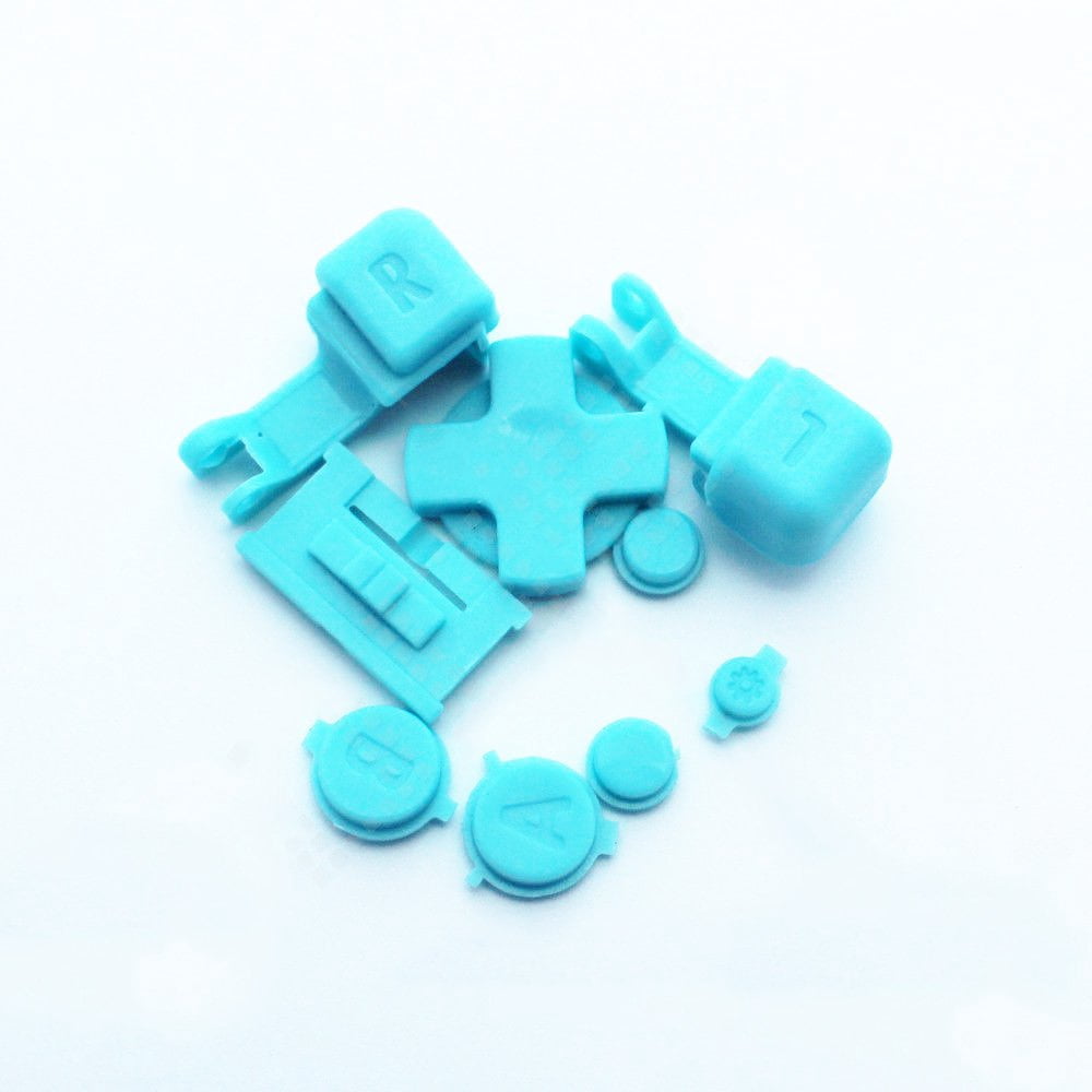 Boutons de Touches LR AB D PAD pour Gameboy Advance SP GBA SP (Bleu Clair)