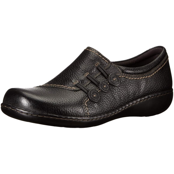 Clarks Womens Ashland Effie Leather Round Toe Loafers