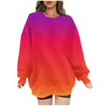 thumbnail image 1 of Meichang Chandail en Molleton Surdimensionné pour Femmes Manches Longues Col Rond Chandails en Molleton Tendance Gris Pull Ample, 1 of 5