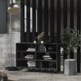thumbnail image 1 of vidaXL Sideboard High Gloss Grey 103.5x35x70 cm Engineered Wood, 1 of 5