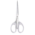 thumbnail image 2 of Clear Plastic Small Scissors Transparent Brief Design Students Handmade Artwork Stainless Steel Blade Stationery Office Clippers Clear Color Large Size Metal, 2 of 6