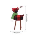 thumbnail image 3 of Christmas Reindeer Decor Table, Christmas Decorations - Christmas Deer Festival Mood Decoration Desktop Christmas Tree Decoration Scene Decoration Props Home Decoration Deer Doll Gift, 3 of 6
