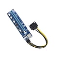 thumbnail image 3 of Decodeary 100PCS VER008C Riser Card USB3.0 PCI PCIE PCI-E 1X To 16X Extender 60CM 008C Riser Adapter With LED For GPU Miner Mining 1Set, 3 of 6