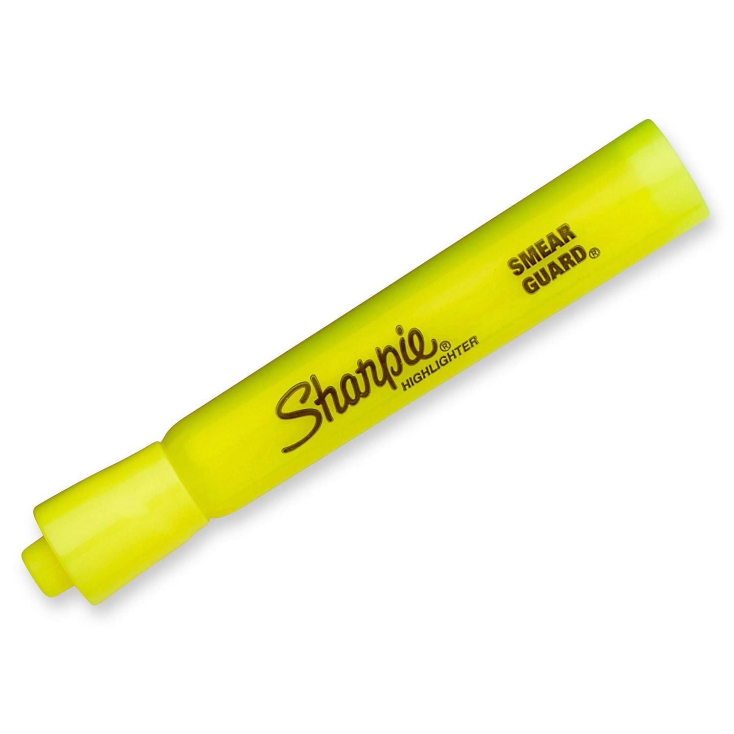Surligneurs à réservoir Sharpie, pointe biseautée, jaune, 4 unités