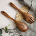 thumbnail image 4 of MVRLSH 50 % de Rabais Clair! Vaisselle Ensemble Pelle Cuillère en Teck Bois Antiadhésif Casserole Pelle de Cuisson Spéciale Fourchette de Cuisson Ménagère Cuillère à Soupe Articles de Cuisine, 4 of 9
