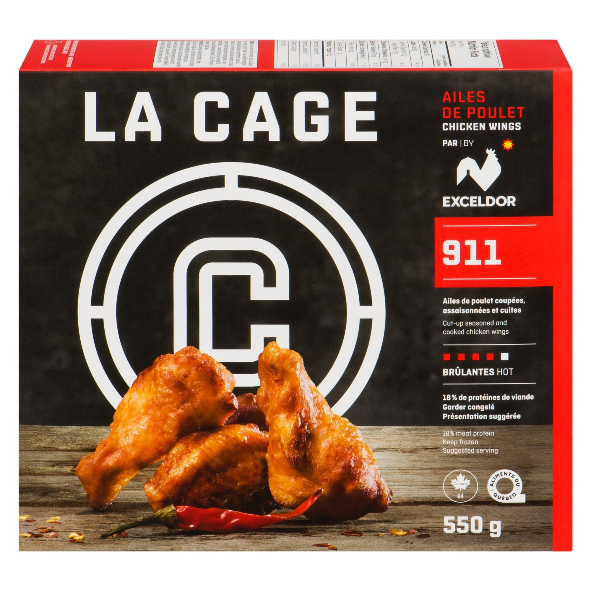 Ailes de poulet 911 La Cage 550g
