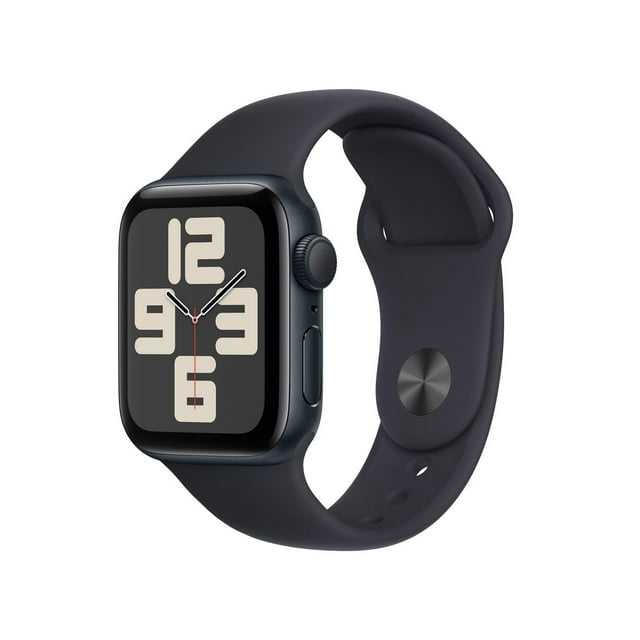 Apple Watch SE (2nd Generation) 40mm GPS Midnight Aluminum Case with Midnight Sport Band (S/M)- Open Box