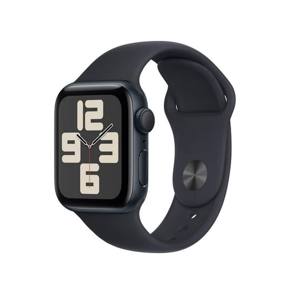 Apple Watch SE (2e Génération) 40 mm GPS Boîtier en Aluminium Minuit avec Bracelet Sport Minuit (P/M) - Boîte Ouverte
