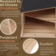 thumbnail image 3 of Bat House, Eco Friendly Double Chamber Wood Bat Box  for Patio, 3 of 7