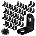 thumbnail image 1 of 40pcs Stainless Stee L Bracket Corner Braces Joint Right Angle Bracket Fastener L-shaped Joints Support Bracket, 1 of 8
