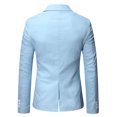 thumbnail image 4 of Mens Jacket Winter Mens Autumn And Winter Fashion Personality Solid Color Casual Suit Jacket, 4 of 4