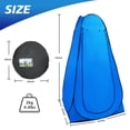 thumbnail image 2 of EASTIN Shower Tent  Pop Up Privacy Portable Shower Tents for Camping  Portable Camping Shower Changing Tent with Window  Foldable Outdoor Shower Enclosure with carry bag, 2 of 7