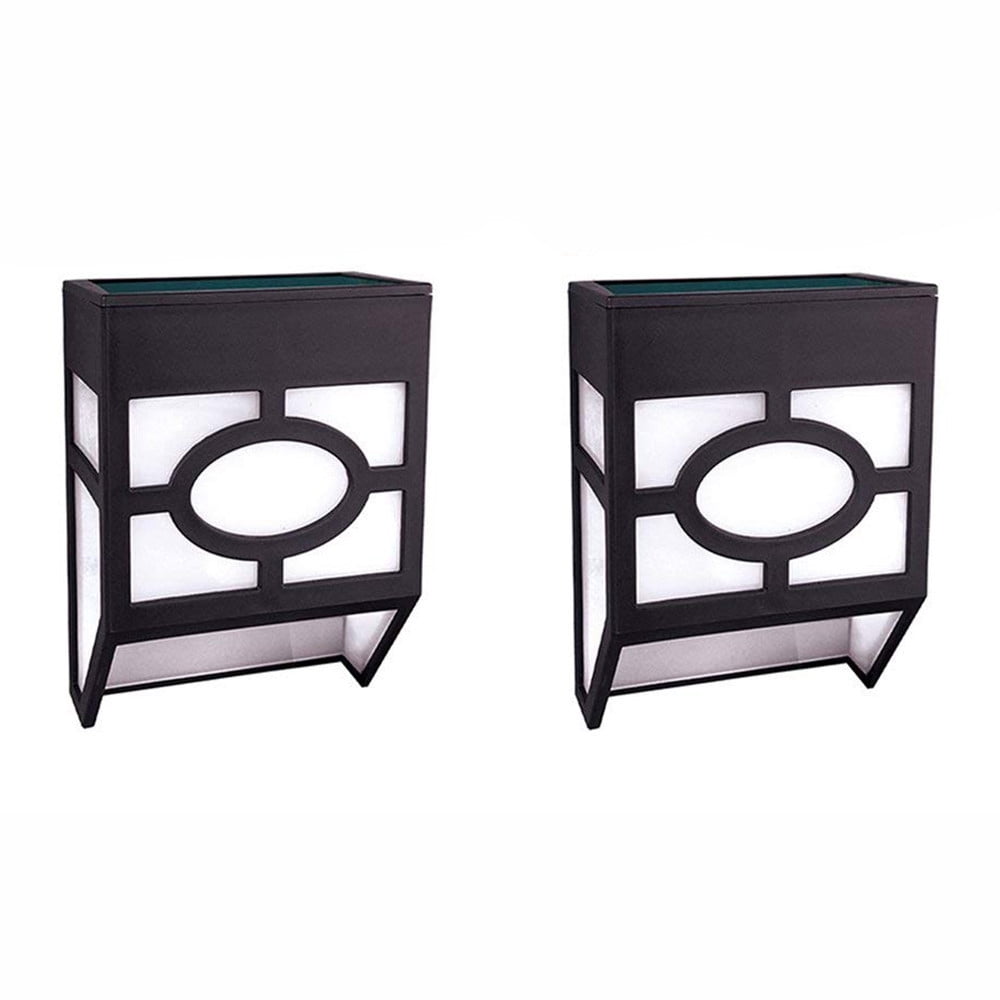 2 Pcs Lampes Solaires pour Maison, Extérieur, Jardin, Clôture