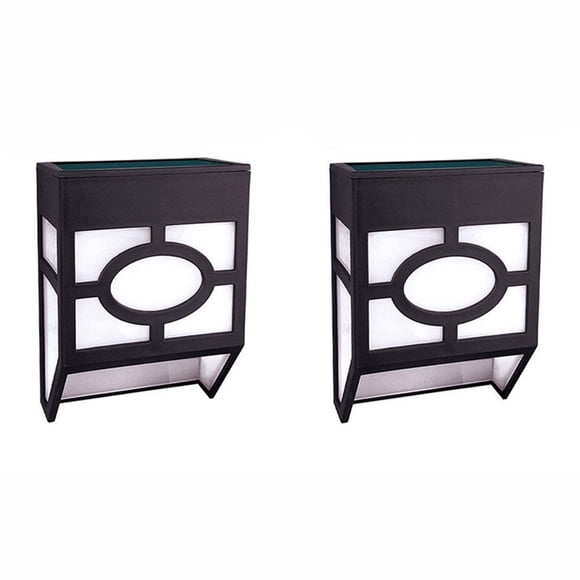 2Pcs Solar Powered Lights For House Outdoor Garden Fence Lamp