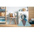 thumbnail image 2 of Ahgly Company Machine Washable Indoor Rectangle Transitional Steel Blue Area Rugs, 8' x 12', 2 of 7