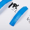 thumbnail image 3 of spellwife Universal Bike Mudguard Set Bicycle Front Rear ABS Plastic Mud Fender with Taillight, Blue, 3 of 9