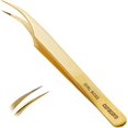 thumbnail image 1 of Curacoro Pince à Cils - Pince à Cils Professionnelle et de Précision à Pointe en Fibre pour Extensions de Cils, Pinces Multi-Formes et Usages pour le Volume, l'Isolation et les Cils Classiques (Gold, Girl Boss), 1 of 8