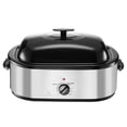 thumbnail image 1 of KFFKFF Roaster Oven, 22QT Electric Roasting Pan, 150-450℉ Adjustable Temperature Multifunctional Electric Roaster Oven with Self-Basting Lid, 1 of 9
