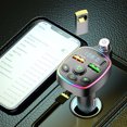 thumbnail image 4 of Binmer Car Bluetooth 5.0 Wireless Handsfree Car FM Transmitter Receiver Radio MP3 Adapter Player, 4 of 9