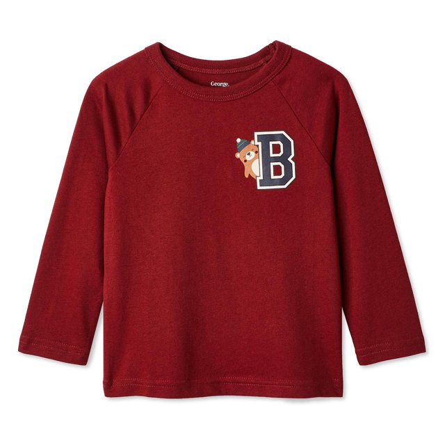 George Toddler Boys' Raglan Long-Sleeve T-Shirt