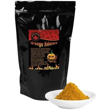 Fiery Farms Orange Habanero Powder, Ultra-Fine Culinary Heat Base for Professional Baking & Confectionery, 1 KG (2.2 lbs)