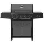 Expert Grill 5-Burner Gaz BBQ Grill avec brûleur latéral, Graphite