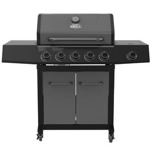 Expert Grill 5-Burner Gaz BBQ Grill avec brûleur latéral, Graphite
