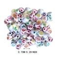 thumbnail image 2 of DIY Beading Kit with 4x7mm Acrylic Oblate Beads and Alphabet Letters for Bracelet Making, 2 of 5