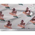 thumbnail image 3 of Soimoi Tissu en Velours Motif Cheval Enfants Tissu au Mètre 58 Pouces de Large, 3 of 3