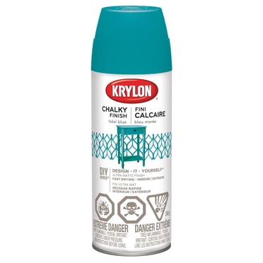 Krylon Chalky Finish Paint, Ultra Matte, Tidal Blue, 340 g