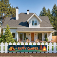 thumbnail image 5 of Forest Design Happy Camper Tent Banner Campfire Nature Scene for Outdoor Adventure Camping Event, 5 of 5