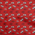 thumbnail image 1 of oneOone Viscose Jersey Red Fabric Eye Print Craft Projects Decor Fabric Printed By The Yard 60 Inch Wide, 1 of 5