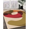 thumbnail image 3 of Ahgly Company Tapis Rectangulaire Lavable en Machine Intérieur Transitionnel Rouge Tomate, 2 Pieds x 3 Pieds, 3 of 7