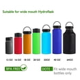 thumbnail image 2 of Poignée de Bouteille d'Eau pour Hydro Flask et Autres Bouteilles à Grand Goulot, Porte-Bouteille à Sangle en Paracorde pour Bouteille de 12 Oz à 64 Oz, Accessoires de Bouteille pour la Randonnée - Assemblée avec Anneau de Sécurité et Mousqueton, 2 of 8