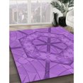 thumbnail image 3 of Ahgly Tapis Rectangulaire Lavable en Machine Intérieur Transitionnel Heliotrope Violet, 5 Pieds x 7 Pieds, 3 of 7