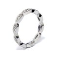 thumbnail image 2 of 3/8ct Diamond   Eternity Ring Stackable Womens Wedding Band 14k White Gold, 2 of 2