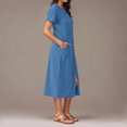 thumbnail image 3 of Womens Summer Dress Gradient Sleeveless V-Neck Maxi, 3 of 7