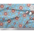 thumbnail image 3 of Soimoi Polyester Crepe Fabric Floral Mandala Print Fabric by The Yard 42 Inch Wide, 3 of 3