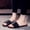 Black, variant on Earth Shoes Women Sandals Women Beach Breathable Solid Color Sandals Home Slipper Flip-Flops Flat Shoes Planters Facetious Sandals for Women on Clearance