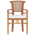 thumbnail image 3 of vidaXL 5 Piece Garden Dining Set Solid Wood Teak, 3 of 5
