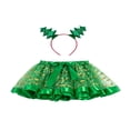 thumbnail image 1 of Jupe Princesse Fille Imprimé de Noël Jupe Tutu avec Bandeau Élan, 1 of 6