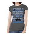 thumbnail image 1 of Womens California Republic Blue Tribal Pattern Black T-Shirt - Slate - Medium, 1 of 1