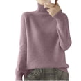 thumbnail image 1 of AherBiu Womens Sweaters Turtleneck Pullover Thick Warm Knitted Winter Long Sleeve Sweater Tops, 1 of 5