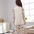 thumbnail image 2 of Pyjama d'Automne et d'Hiver pour Femmes à Manches Longues avec Imprimé de Dessins Animés, Ensemble de Vêtements de Nuit Amples et Doux, 2 of 4