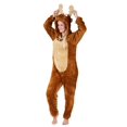 thumbnail image 2 of Combinaison de Noël pour Hommes, Pyjama à Fermeture Éclair, Lapin Rose, Yeti Ou Orignal, 2 of 7