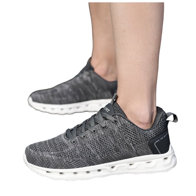 Running Tennis Shoes for Men Lightweight Breathable Mesh Lace up Driving Golf Nursing Work Sneakers
